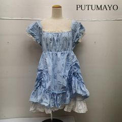 POTECHINO ポテチーノ エプロンドレス ホワイト白 コットン綿 尾道