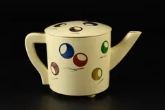 【蔵A3648a】茶道具　色絵金彩　仁清写つぼつぼ文　水注　京焼