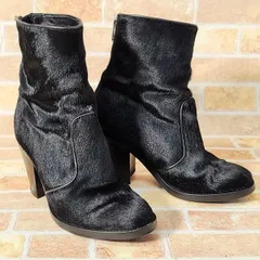 ディーゼル DIESEL ☆ ハラコレザー ショートブーツ 35 ブラック ブーツ