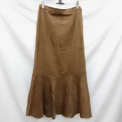 LOWRYS FARM ローリーズファーム スエードマーメイドスカート ベージュ L 〇◇☆