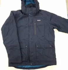 patagonia パタゴニア ダウンパーカー シェルジャケット メンズM〜L 紺 fg1205-5