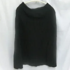 INDIVI インディヴィ 「ウール混/トレンド感◎」ニットプリーツスカート ブラック Mサイズ 〇◇