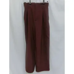 Vis ビス リネンライクハイウエストワイドパンツ ワインレッド Sサイズ 〇□