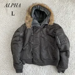 ALPHA  アルファ　フライトジャケット　N-2B Y2K 短丈　カーキ　サイズL