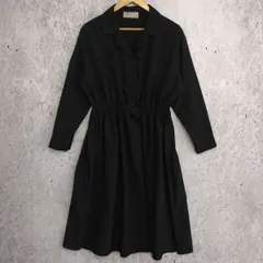 ROPE' PICNIC ロペピクニック 開襟シャツワンピース ブラック Mサイズ 〇□