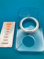 TORRAS  iPhone16 Pro Max 用ケース クリア MagSafe対応 360度リングスタンド付き