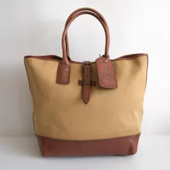 【雰囲気抜群】POLOI RALPH LAUREN【キャンバス×レザー トートバッグ】ポロラルフローレン 25120192