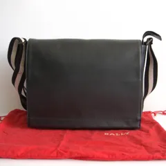 【美品】BALLY 【レザー ショルダーバッグ】ブラック トレインスポッティング バリー 25120180