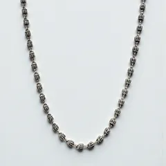 送料無料 シルバー925 クラウンチェーンネックレス 55cm シルバーチェーン クラウンチェーン シルバーネックレス 王冠 silver925 SV925 シルバーアクセ ストリート バイカー ゴシック メンズアクセ