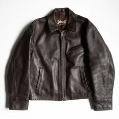 【希少XL 美品】ショット　シングルライダースジャケット　681 ブラウン　40 希少XL 美品】ショット シングルライダースジャケット 681 ブラウン 40