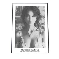 【B4サイズ（約25x36cm）】【lh-poster-3104】セクシー美女 アートポスター ポスター インテリア フォト アート モダン 下着 ランジェリー 水着 ポートレート モデル 雑誌 写真 ガールズ