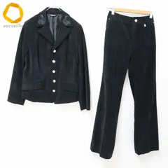 バレンザ スポーツ VALENZA SPORTS セットアップ パンツスーツ ジャケット パンツ コーデュロイ ラメ ロゴボタン [w981066]