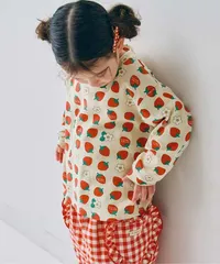 イロチ買いしたい総柄ストレッチ長袖Tシャツ リンク　p.premier P106026　アイボリー