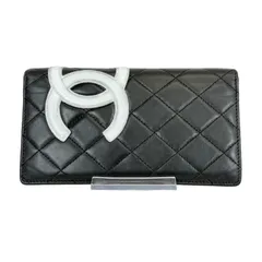 【人気・美品】CHANEL シャネル ラムスキン カンボンライン マトラッセ フラップ ロング ウォレット 二つ折り 長財布 13番台 シルバー金具 ブラック 黒色 ピンク レザー 本革 メンズ レディース ユニセックス 2009年製 2010年製
