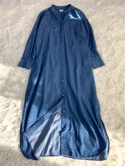 URBAN RESERCH DOORS  長袖デニム　シャツ　ロングワンピース　サイズ　Free