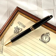 モンブラン ボールペン マイスターシュテュック クラシック164 ブラック ゴールド MONTBLANC ツイスト式 ドイツ製 筆記用具 筆記具 文房具 ブランド【中古】【ネコポス配送】