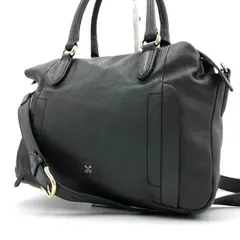 【美品】SAZABY サザビー  2WAY ハンドバッグ ショルダーバッグ 黒 レザー