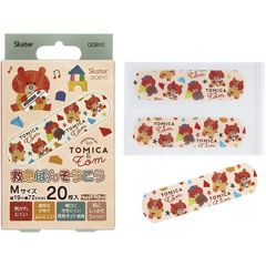 つむぱぱ トミカとトム 救急絆創膏(ばんそうこう) M 20枚入 スケーター