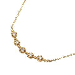 BLOOM K18 YG ダイヤモンド ラインネックレス 0.28ct - メルカリ