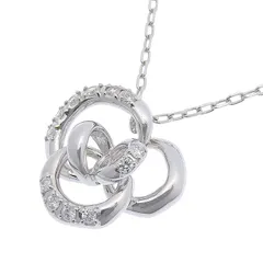 VENDOME AOYAMA ヴァンドーム青山 クリスティーヌ ダイヤ ネックレス K18WG 750 ホワイトゴールド ダイヤモンド 0.10ct  40cm アジャスター付 首飾り アクセサリー レディース 送料無料 241100092717 ★