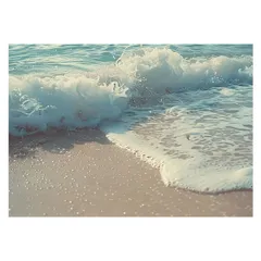 【B2サイズ（約51x73cm）】【lh-poster-3351】【フレーム付き】コースタル フォト さわやか 海系 サーフ ポスター 波 ビーチ 海岸 オーシャン ブルー 景色 サーフィン インテリア アート