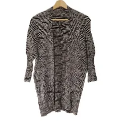 SPECCHIO(スペッチオ) カーディガン サイズ40 M レディース美品  黒×白