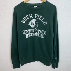 Champion チャンピオン スウェット カレッジロゴ グリーン Lサイズ メンズ 古着 アメカジ ヴィンテージ