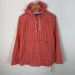 TOMMY HILFIGER トミーヒルフィガー パーカー ストライプ レッド XLサイズ メンズ 古着 ストリート アメカジ