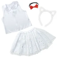 アーテック キッズコスプレ衣装 白猫セット (019629)