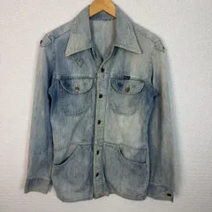 80s Wrangler ラングラー デニムジャケット デニムブッシュジャケット　カバーオール 無地 ライトブルー レディース 古着 アメカジ レトロ