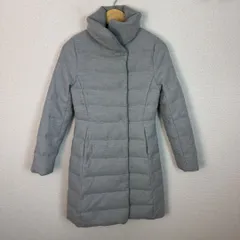 Theory セオリー ダウンコート ジャケット 無地 グレー Pサイズ レディース 古着 モード シンプル