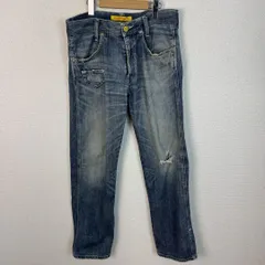 Levis リーバイス 503 デニムパンツ ジーンズ ダメージ加工 ブルー W33 L32 メンズ 古着 アメカジ グランジ