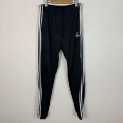 adidas アディダス トラックパンツ ジャージ ロゴプリント ブラック Oサイズ メンズ 古着 スポーツMIX ストリート
