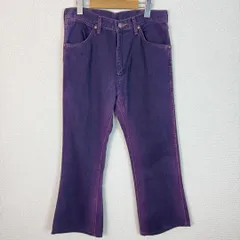 Wrangler ラングラー デニムパンツ ジーンズ パープル 32サイズ メンズ 古着 アメカジ ストリート　フレアパンツ　フレアデニム