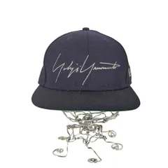 ヨウジヤマモト Yohji Yamamoto 59FIFTY ロゴ刺繍 ベースボールキャップ メンズ  57.7cm