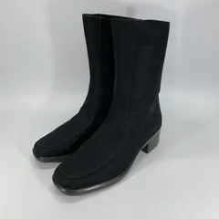 未使用に近い◯ TOP DRY トップドライ ショートブーツ ゴアテックス GORE-TEX スクエアトゥ ブラック 23.5 EEE 黒