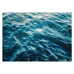 【A1サイズ（約59x84cm）】【lh-poster-3480】【フレーム付き】ブルーオーシャン 波 海 水平線 海系 サーフ ポスター 波 ビーチ 海岸 オーシャン ブルー 景色 サーフィン インテリア アート