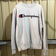 1126 Champion REVERSE WEAVE トレーナー グレー S チャンピオン リバースウィーブ スウェット 刺繍ロゴ 古着卸 アメリカ仕入