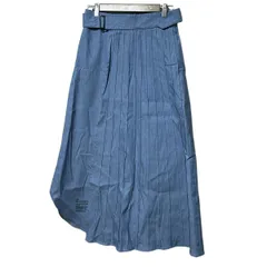 美品✨ハイク プリーツ ロングスカート フレア ブルー カジュアル HYKE 2025年最新】HYKE レディース ロングスカートの人気アイテム - メルカリ