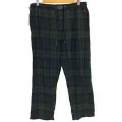 ポロラルフローレン POLO RALPH LAUREN 90S ポニー刺繍 タータンチェック パジャマ イージーパンツ メンズ  L/G/G