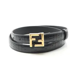 フェンディ FENDI ベルト FFロゴ 8C0648AQ1VF04TX85 ブラック レザー ベルト レディース 新品のサムネイル