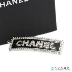 CHANEL シャネル P23 バレッタ ヘアクリップ ロゴ ヘアアクセ アクセサリー 服飾小物 箱有 23k870-9
