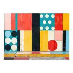 【A4サイズ（約21x30cm）】【lh-poster-3697】【フレーム付き】北欧 幾何学 キレイ目インテリア パターン アート ポスター 模様 パターン インテリア