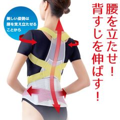 Dr.HOSONO ゆがみすっきりコルセット M-Lサイズ 腰痛 猫背 パソコン