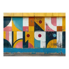 【A4サイズ（約21x30cm）】【lh-poster-3698】【フレーム付き】北欧 幾何学 キレイ目インテリア パターン アート ポスター 模様 パターン インテリア