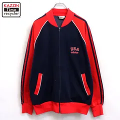 80s vintage adidas USA ラグラン トラックジャケット メンズ 表記Lサイズ