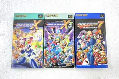 【盛岡25-0098】 SFCソフト ロックマンシリーズ 3本セット 7・X・X3 ★動作確認済み★【中古/パケ】