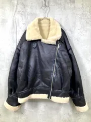 dazzlin ダズリン 022150200201 定価13200円 レザーライクボアショート ブルゾン ジャケット sizeF/黒 ◆■レディース