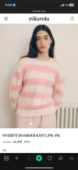 ROLAROLA ロラロラ ニット OVERFIT BOARDER KNIT L/PK+PK