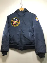 032190 NAVY DEPARTMENT 87731 ミリタリー ジップ ジャケット フード 36 ネイビー